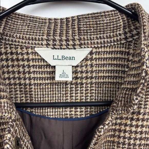 Vintage L.L. Bean Women's Brown Jacket with Elbow Patches - L - Picture 3 of 8